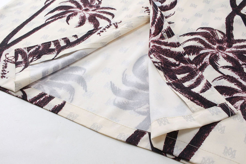 AMRI Twisted Palms silk shirt
